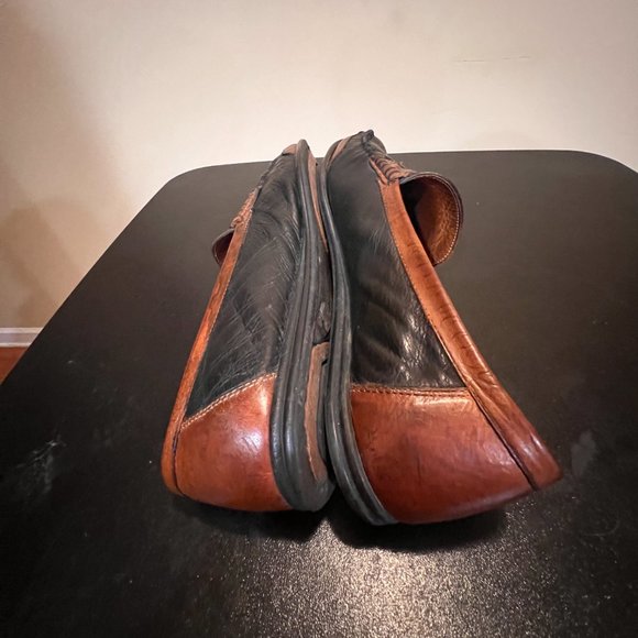 Bally leather casual slip-on loafers shoes 9 1/2 main image 15
